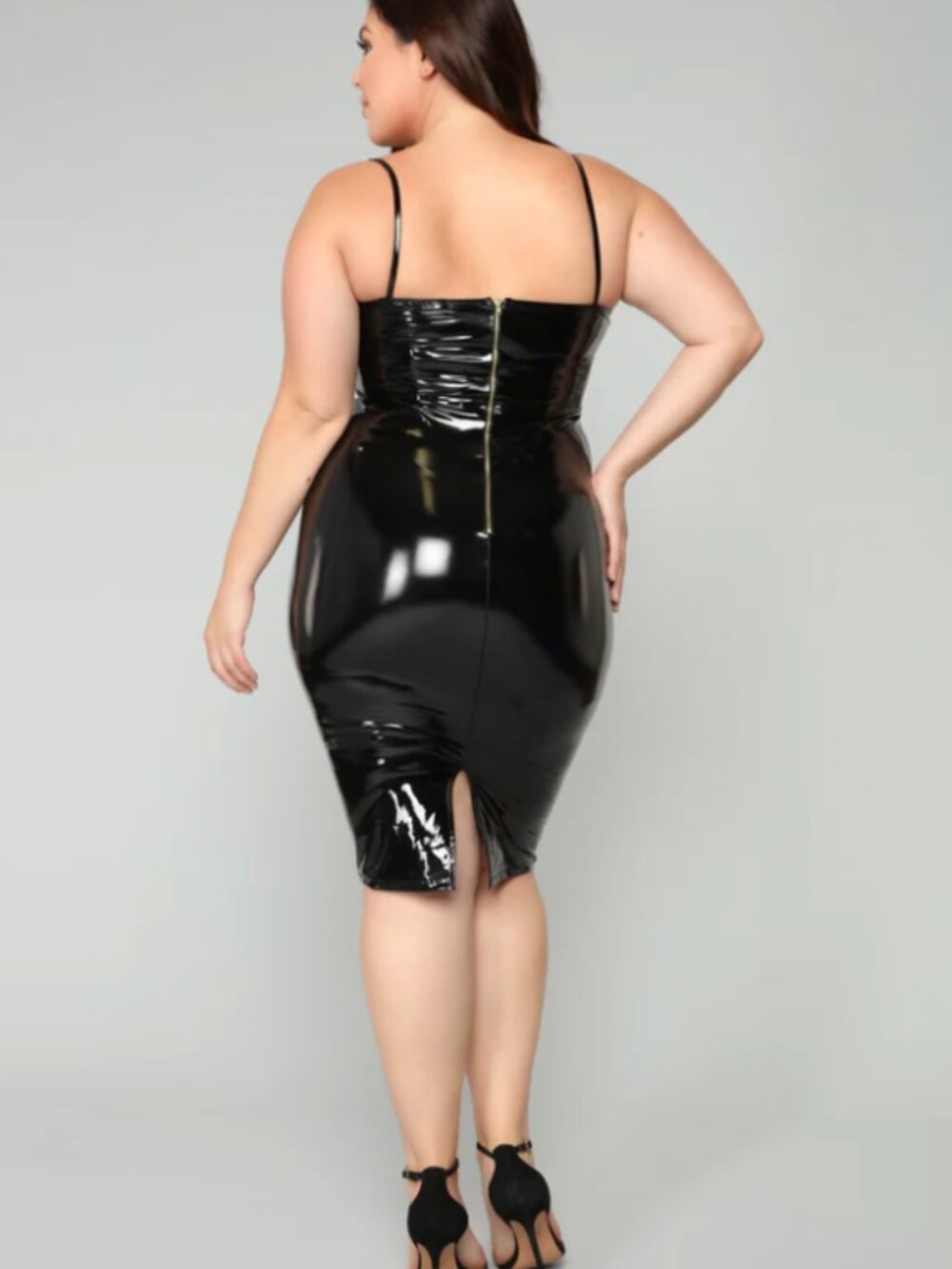 Fashion Nova Wake up the Neighbors Midi Dress Black 1XL - Picture 3 of 4